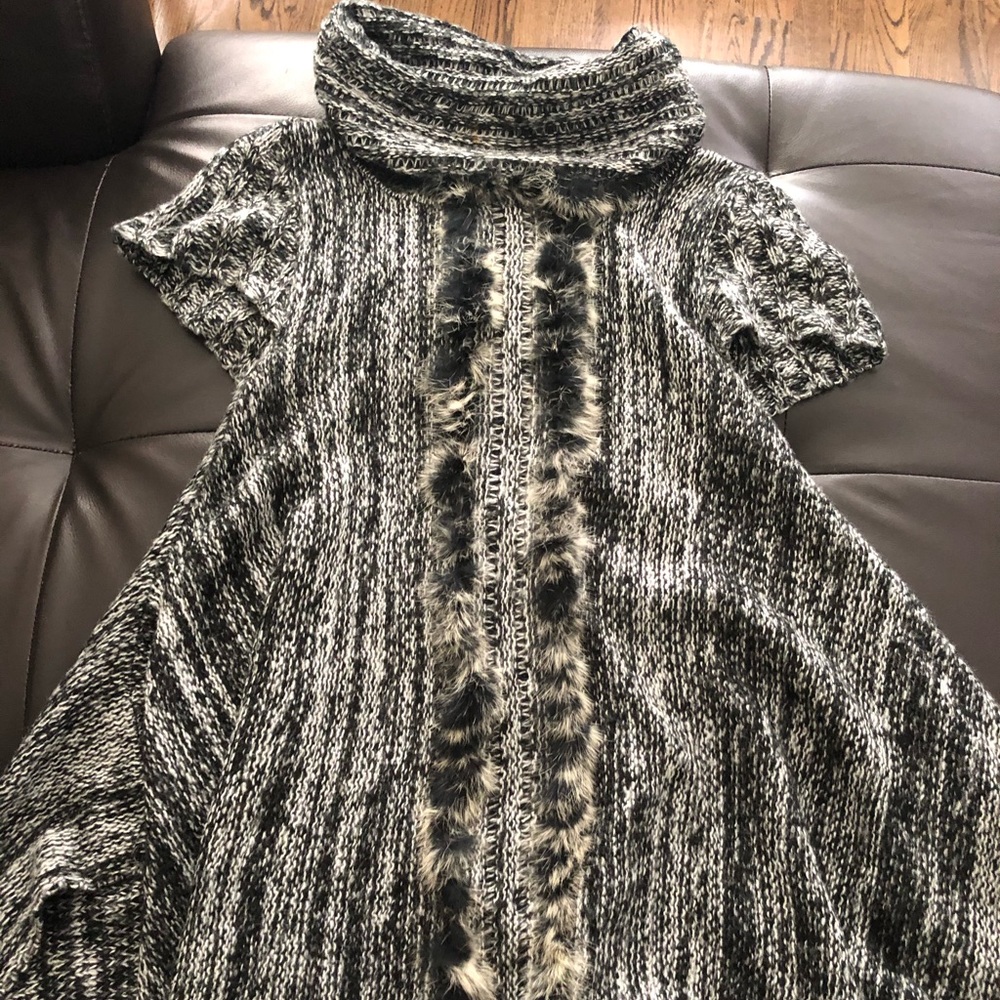 Shirt Sleeve a turtle Neck Sweater Dress